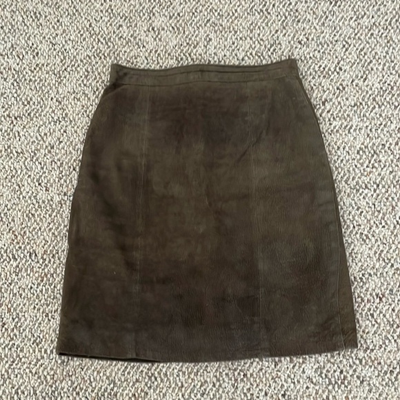 The Limited Brown Leather Skirt. Size 8 - Picture 1 of 5